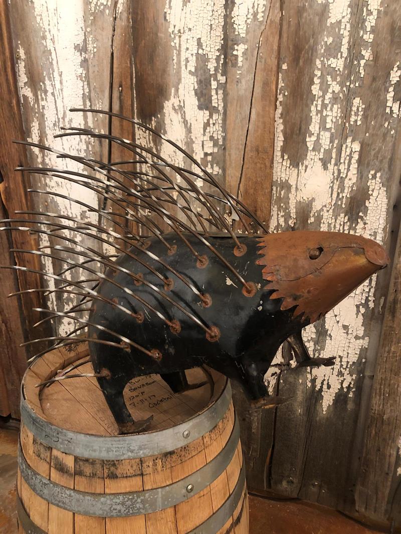 Metal Garden Porcupine 18 inches tall